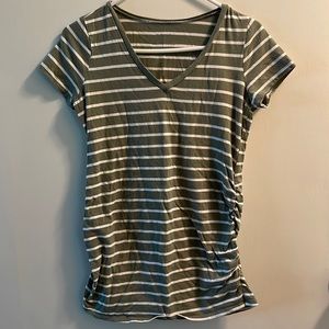 Motherhood Maternity Striped Tee - Size Small